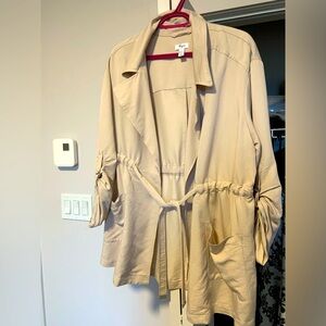 Light beige jacket L size, Thyme Maternity.